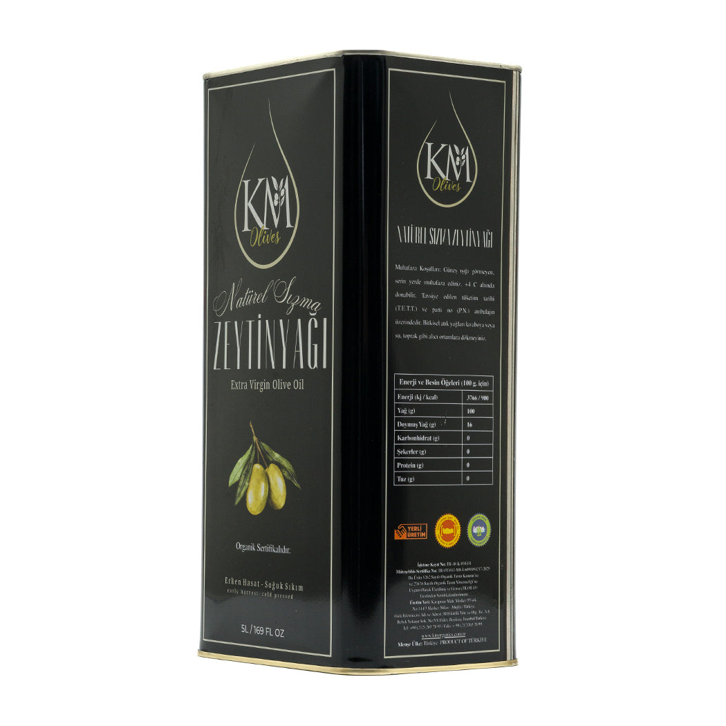 Erken Hasat Soğuk Sıkım Organik Zeytinyağı 5000ml